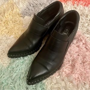 SOL SANA black studded ankle boots